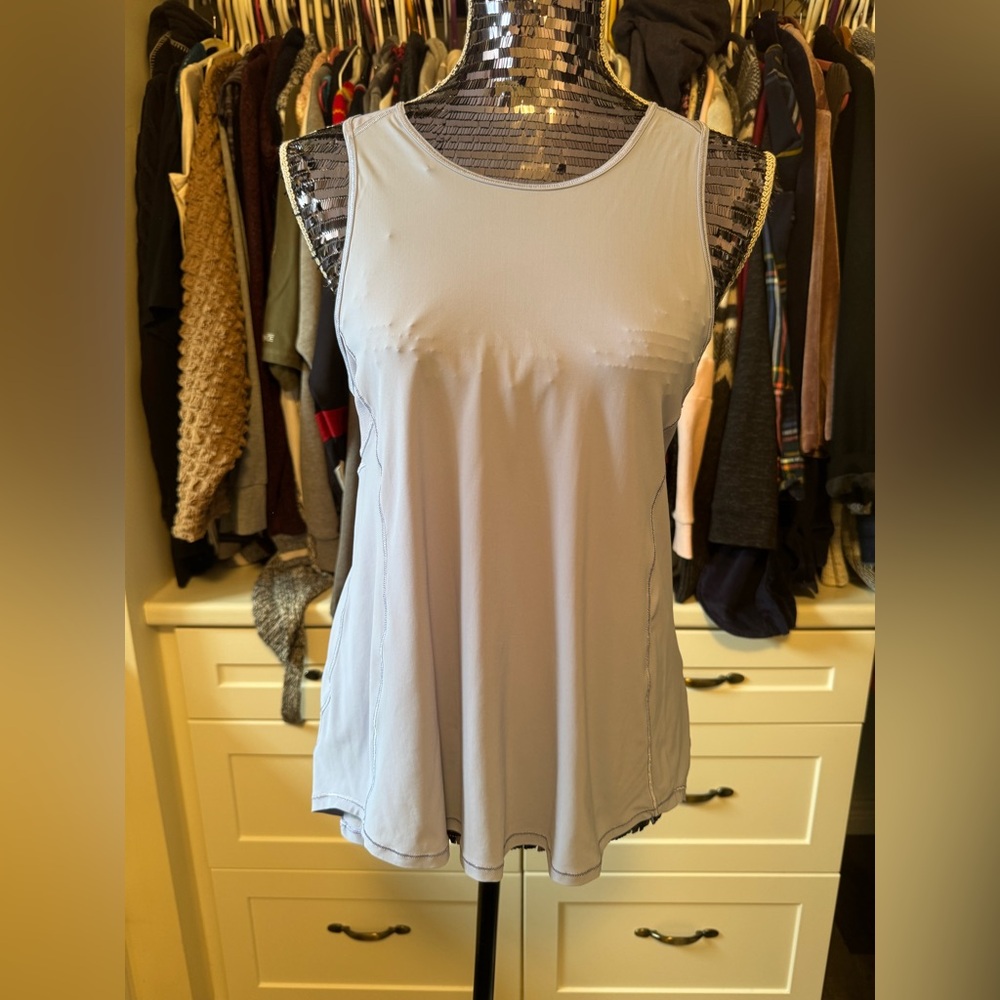 Lululemon Split Back Light Blue Sleeveless Top M